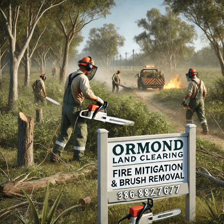 fire mitigation, brush removal, land clearing, wildfire prevention, Ormond Beach fire services, property safety, brush clearing Ormond Beach, land management, Florida fire risk