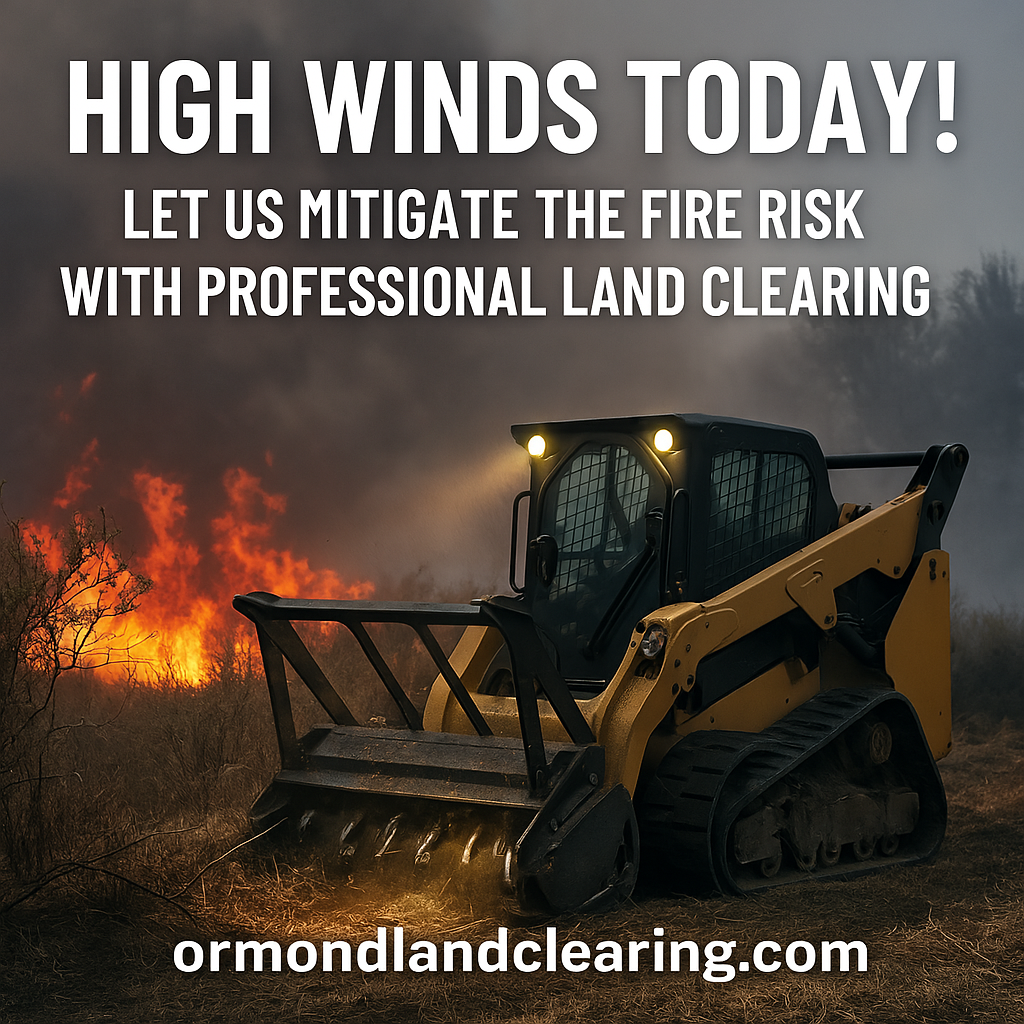 Strong Winds Today? Clear Brush Now to Prevent Fire Hazards Later!